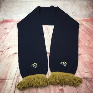 ➡️Los Angeles Rams Navy and Gold Fringe Scarf